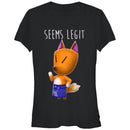 Junior's Nintendo Animal Crossingd the Fox Seems Legit T-Shirt