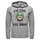 Men's Nintendo Luigi Little Brother Pull Over Hoodie