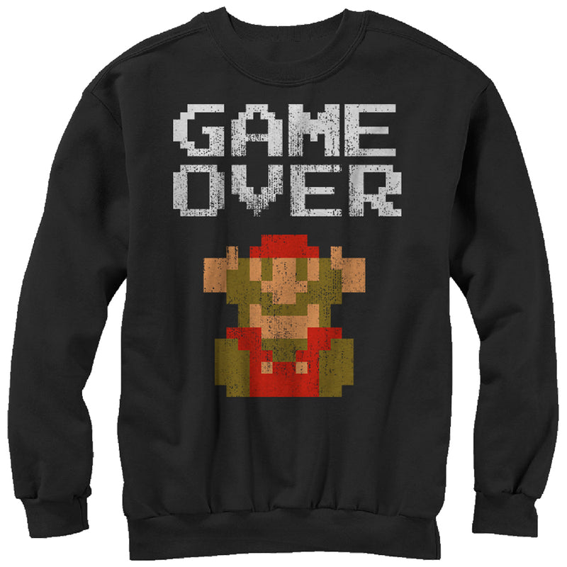 Men's Nintendo Mario Game Over Sweatshirt