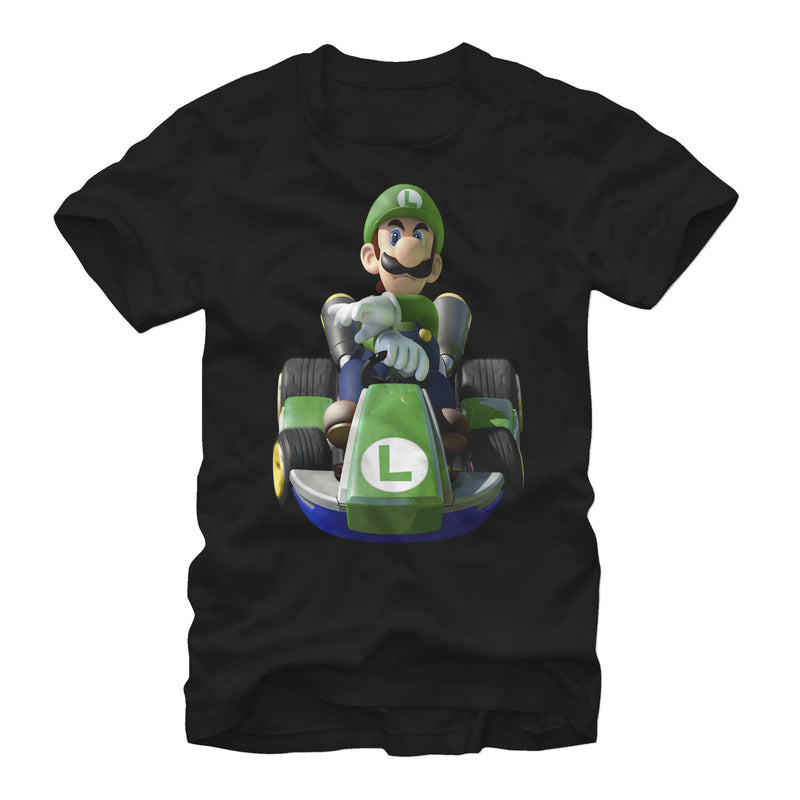 Men's Nintendo Mario Kart Luigi Driving T-Shirt