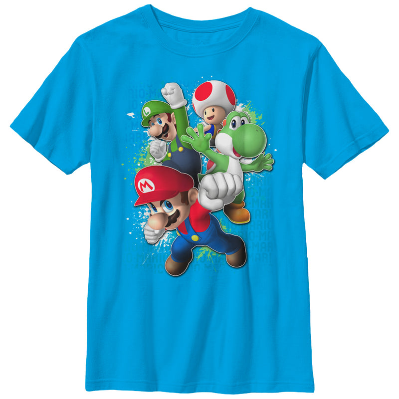 Boy's Nintendo Super Mario Jump Friends T-Shirt
