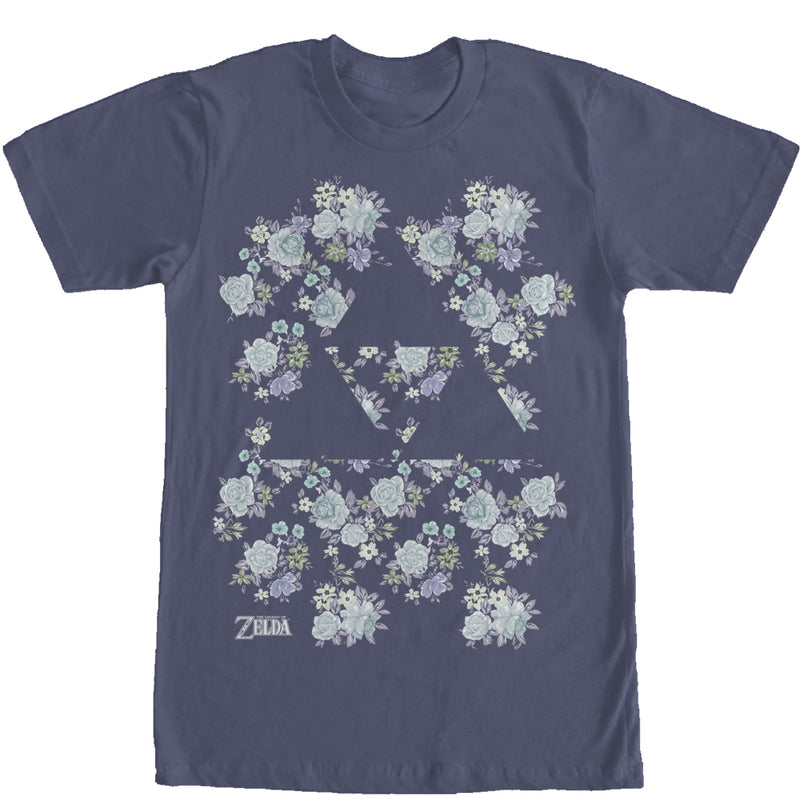 Men's Nintendo Legend of Zelda Floral Triforce T-Shirt