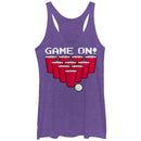 Women's Lost Gods Game on Pong Racerback Tank Top