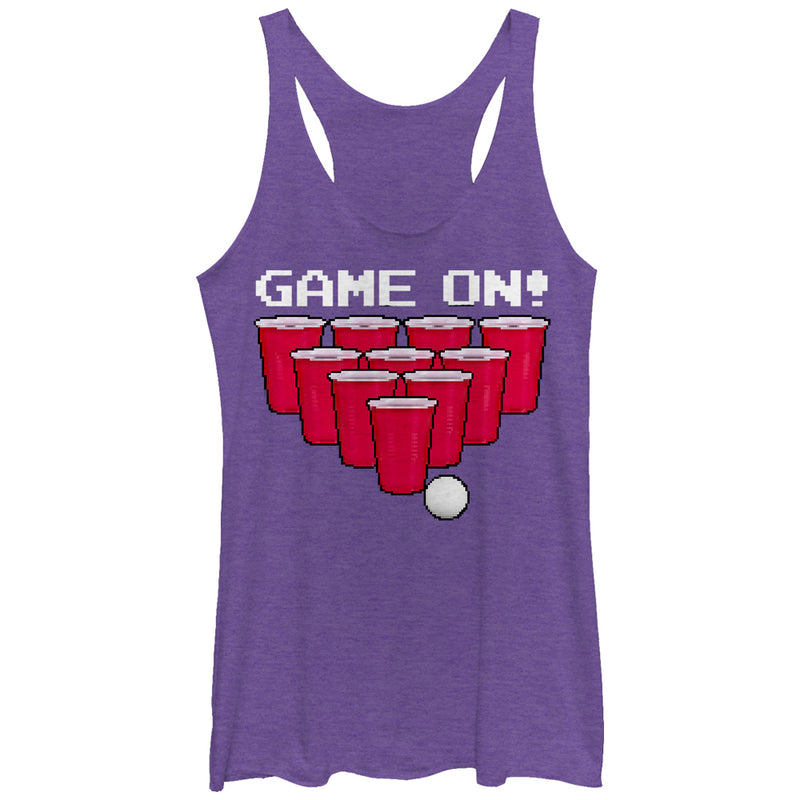 Women's Lost Gods Game on Pong Racerback Tank Top