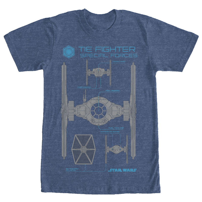 Men's Star Wars The Force Awakens TIE Fighter Special Forces T-Shirt