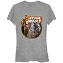 Junior's Star Wars The Force Awakens Retro Droids T-Shirt
