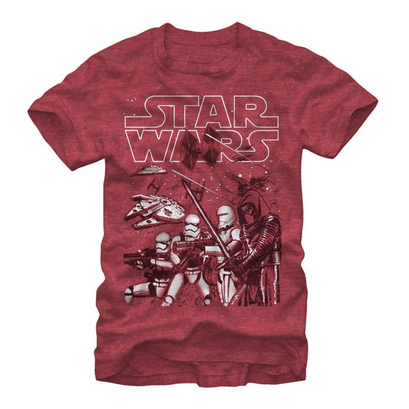 Men's Star Wars The Force Awakens Kylo Ren Into the Fray T-Shirt