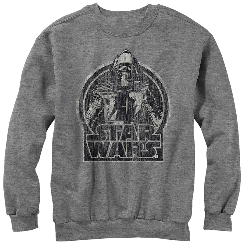 Men's Star Wars The Force Awakens Kylo Ren Classic Distressed Sweatshirt