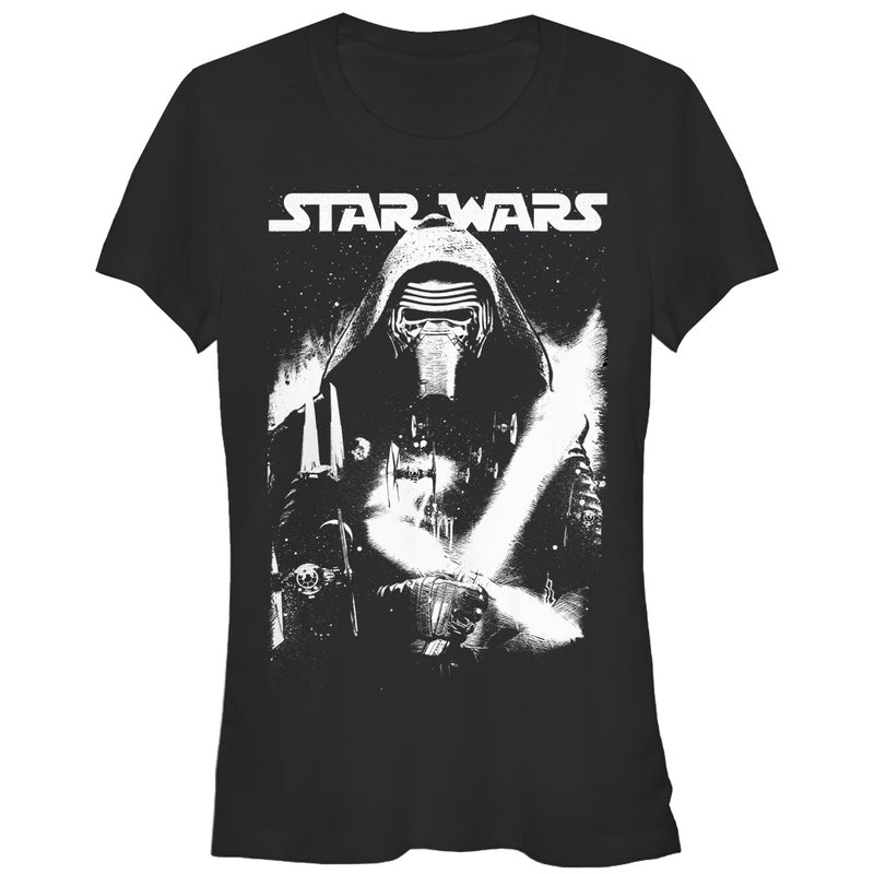Junior's Star Wars The Force Awakens Kylo Ren Stare Down T-Shirt