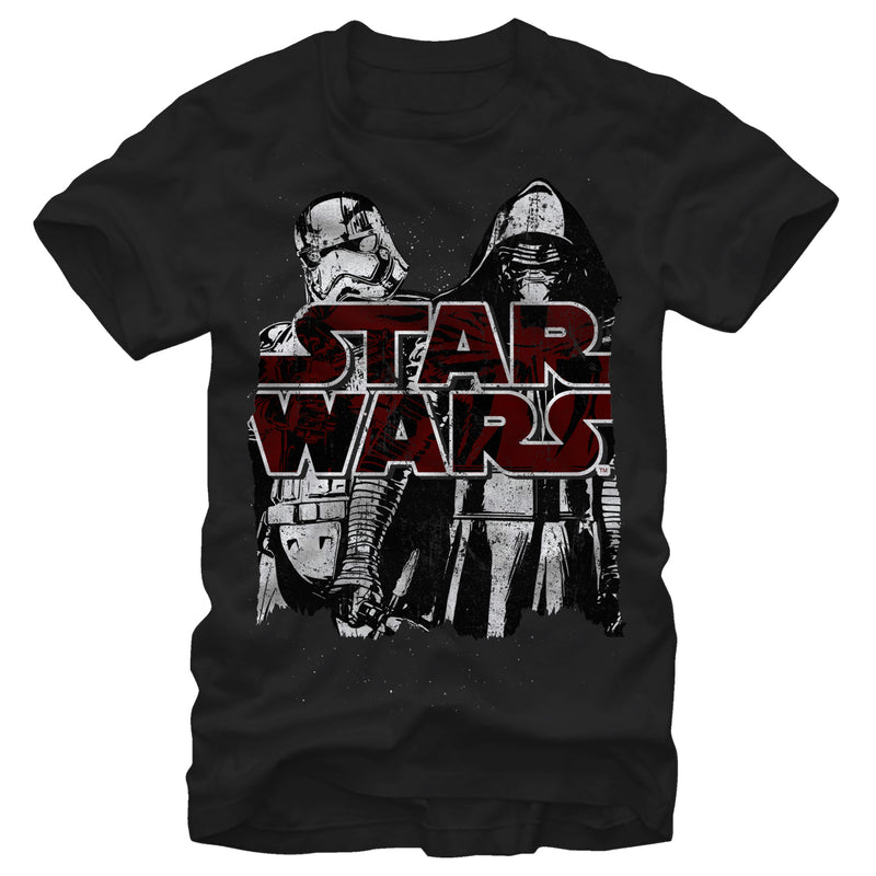 Men's Star Wars The Force Awakens Kylo Ren and Captain Phasma T-Shirt