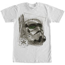 Men's Star Wars Distressed Stormtrooper Helmet T-Shirt
