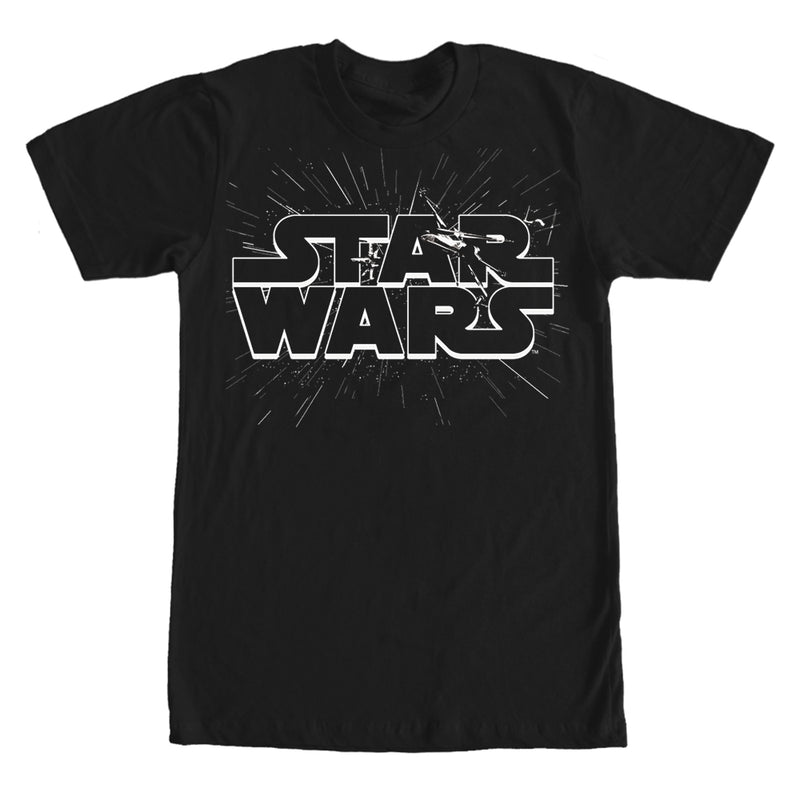 Men's Star Wars Logo X-Wing Fighters T-Shirt