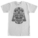 Men's Star Wars Henna Darth Vader Helmet Print T-Shirt