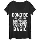 Women's Star Wars Don't Be Basic Stormtroopers Scoop Neck