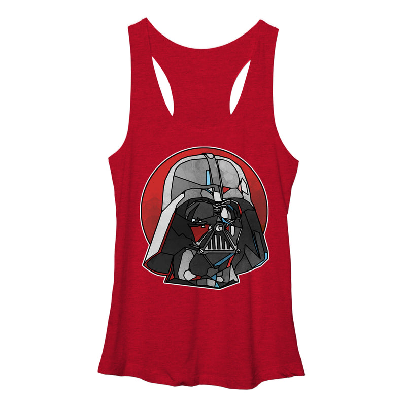 Women's Star Wars Stained Glass Darth Vader Racerback Tank Top