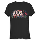 Junior's Star Wars Flower Logo T-Shirt