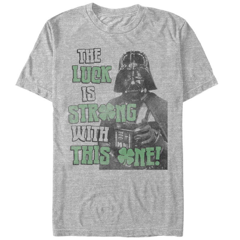 Men's Star Wars St. Patrick's Day Darth Vader Luck Strong T-Shirt