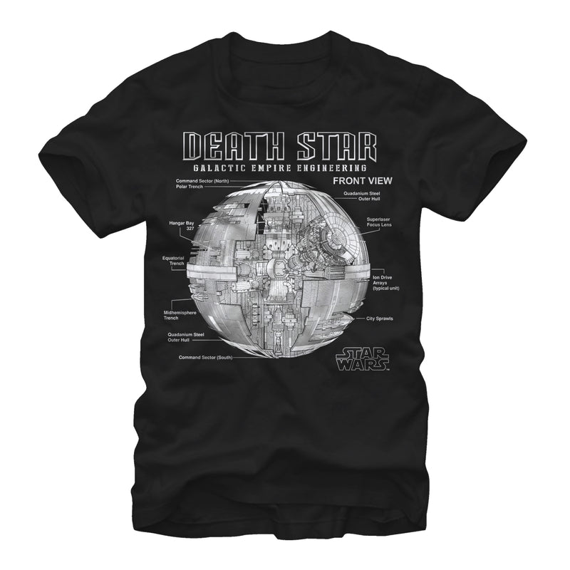 Men's Star Wars Death Star Galactic Empire Engineering T-Shirt