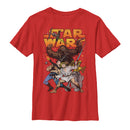 Boy's Star Wars Comic Battle Pose T-Shirt
