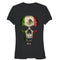 Junior's Aztlan Mexican Flag Skull T-Shirt