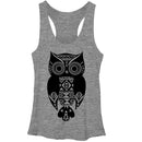 Women's Lost Gods Tribal Print Owl Racerback Tank Top