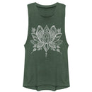 Junior's CHIN UP Henna Lotus Flower Festival Muscle Tee