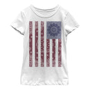 Girl's Lost Gods Paisley American Flag T-Shirt