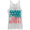 Women's Lost Gods Fourth of July  American Flag Watercolor Racerback Tank Top