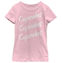 Girl's CHIN UP Cupcakes Cupcakes Cupcakes T-Shirt