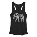 Women's CHIN UP Zen Elephant Racerback Tank Top