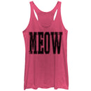 Women's Lost Gods Meow Racerback Tank Top