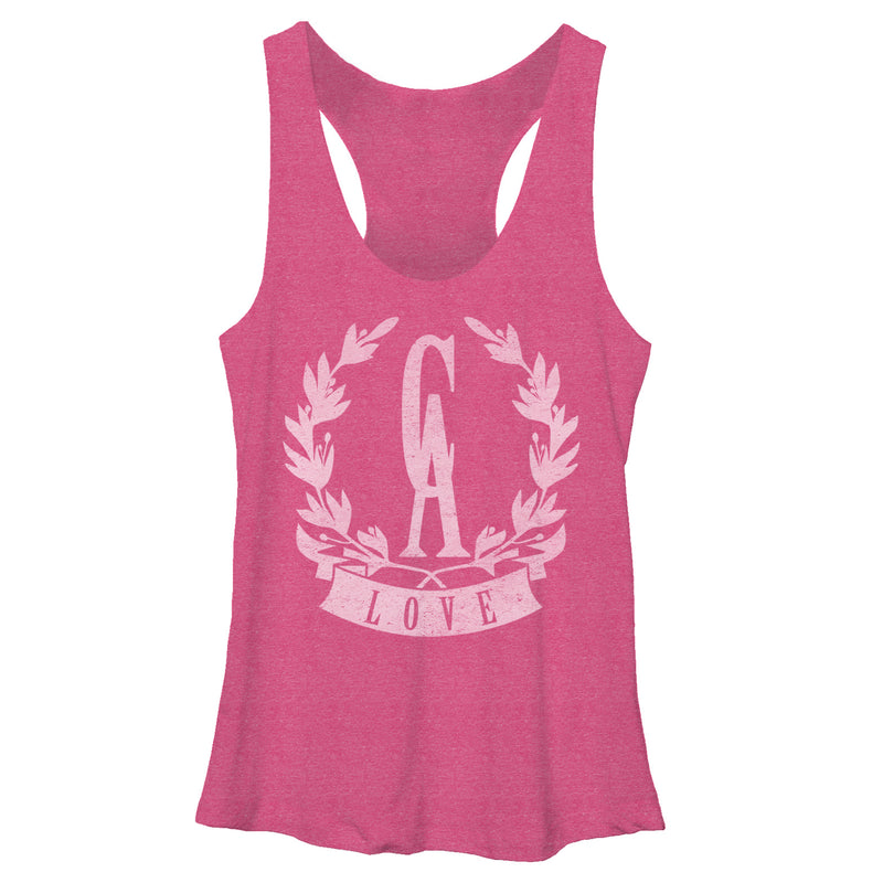 Women's Lost Gods Golden State Love Racerback Tank Top