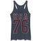 Women's Lost Gods Fourth of July  USA Number 76 Racerback Tank Top