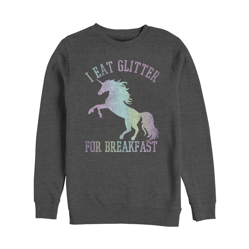 Men's Lost Gods Glitter Breakfast Unicorn Sweatshirt