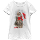 Girl's Lost Gods Christmas Ornament Kitten T-Shirt