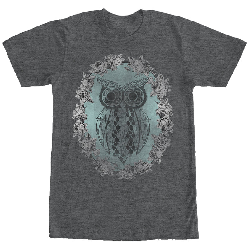 Men's Lost Gods Distressed Owl Wreath T-Shirt