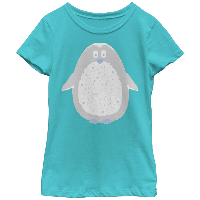 Girl's Lost Gods Penguin Heart T-Shirt