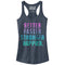 Junior's CHIN UP Better Faster Stronger Happier Racerback Tank Top