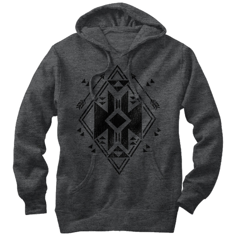 Men's Lost Gods Geometric Arrow Pull Over Hoodie