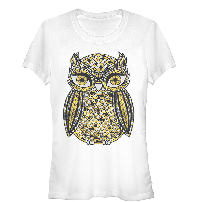 Junior's Lost Gods Golden Owl T-Shirt