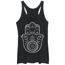 Women's CHIN UP Henna Hamsa Hand Racerback Tank Top