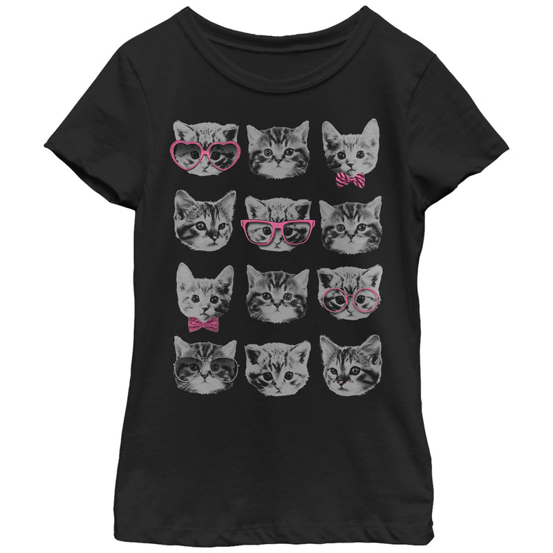 Girl's Lost Gods Nerd Kittens T-Shirt