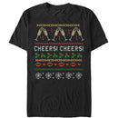 Men's CHIN UP Ugly Christmas Cheers T-Shirt