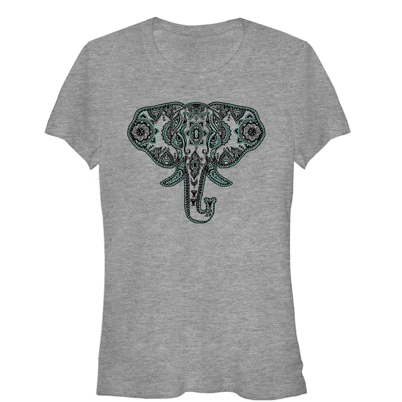 Junior's Lost Gods Wise Elephant Henna T-Shirt