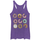 Women's Lost Gods Doughnut Cartoon Racerback Tank Top