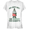 Junior's CHIN UP Christmas Re-Gift Gnome T-Shirt