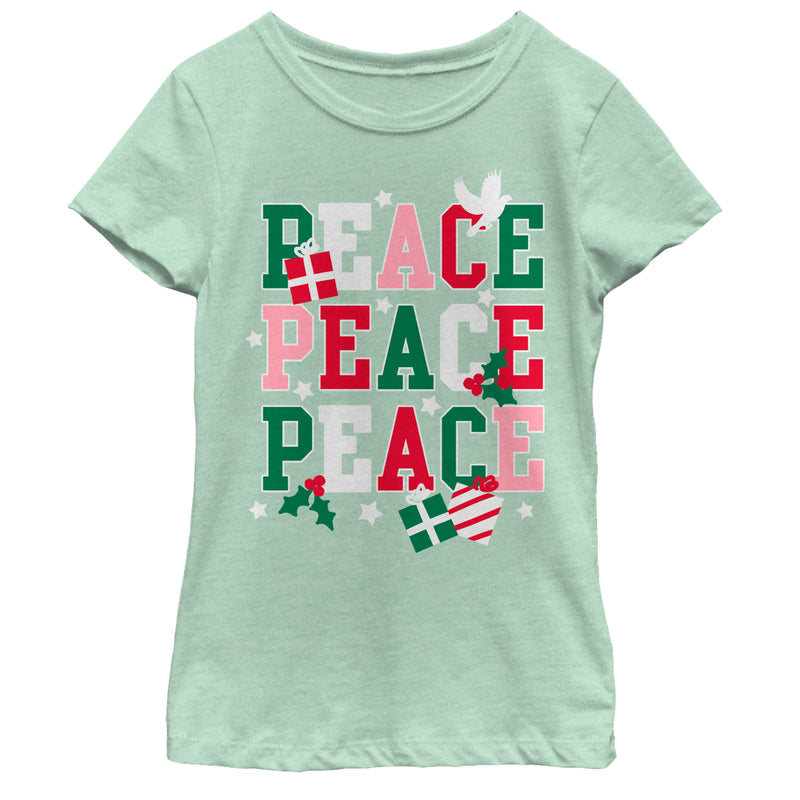 Girl's Lost Gods Christmas Peace Gift T-Shirt