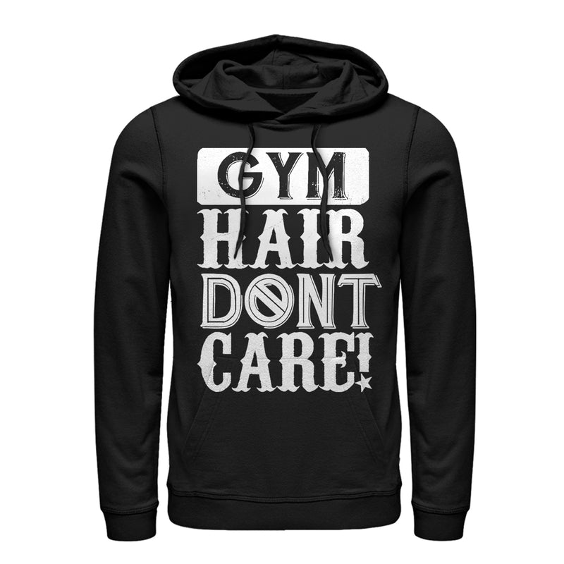Women's CHIN UP Gym Hair Don't Care Pull Over Hoodie