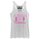 Women's CHIN UP Barbell Muscles and Mascara Racerback Tank Top