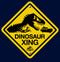 Boy's Jurassic Park Dinosaur Crossing Sign T-Shirt